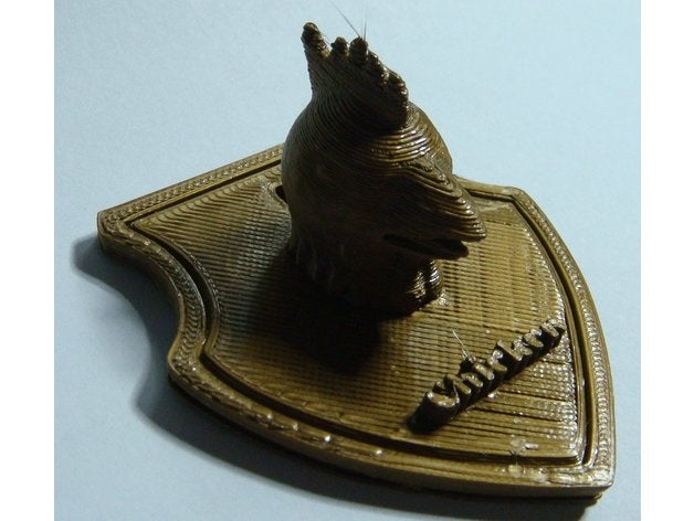 frango troféu animais mordaça 3D print model - Mito3D