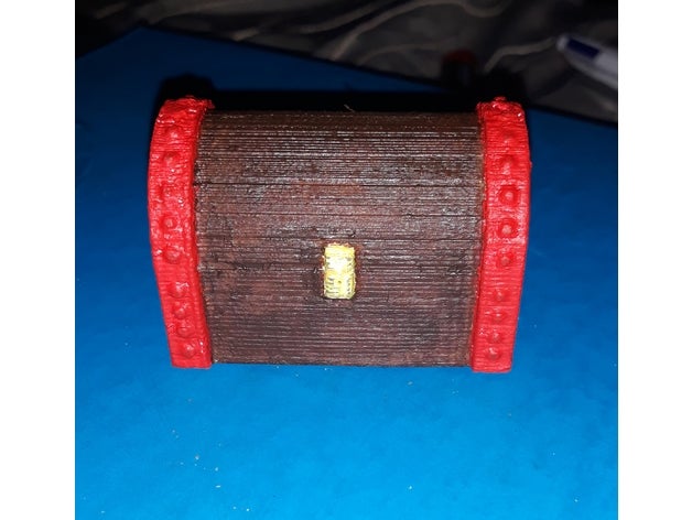 piccolo scrigno mobilia di modello petto acquario piccola tesoro cassa del 3D print model - Mito3D