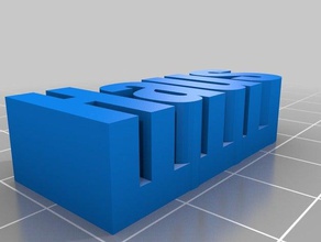 haus küçük harf heykeller özelleştirilmiş 3d print model - Mito3D