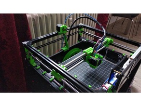 light corexy 2020 profile base flsun cube 3d printer parts 3d print model - Mito3D