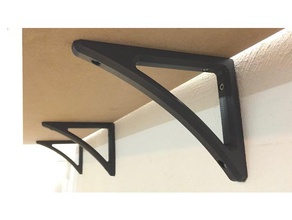 shelf bracket heavy duty Haushalt 3d print model - Mito3D