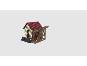 Wassermühle su deirmeni Gebäude Strukturen historisch ist Haus - Fräsen der Miniatur Miniatur-Garten miniaturen 3d print model - Mito3D