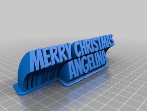 angelina office personalizzato 3d print model - Mito3D