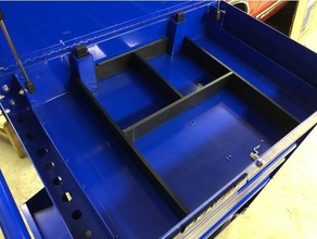 harbor freight 5 çekmece toolcart üst bölme sahipleri kutuları 3d print model - Mito3D