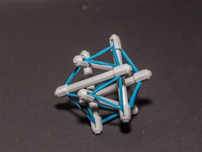 tensegrity Streben Gebäude Strukturen Bau Bau-Spielzeug customizer 3d print model - Mito3D