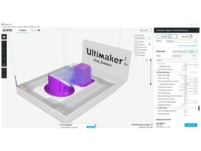 dupla impressão pva ultimaker pla 3d a impressora extrusoras 6maker extrusora de extrusão solúvel suporte atualização 3d print model - Mito3D