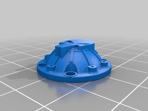 wpl punisher diff cover c-14 c-24 b-1 mechanical toys c14 crawler 3d print model - Mito3D