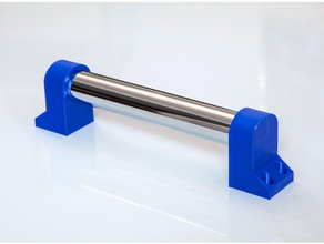 drawer door handles diy organization 19mm tube 3d print model - Mito3D