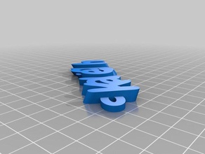 kaleigh Schlüsselanhänger angepasst 3d print model - Mito3D