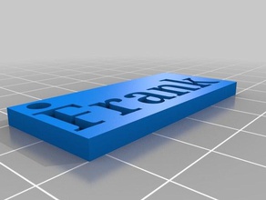 naamplaatje frank 3d printing 3d print model - Mito3D