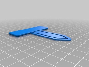 blank bookmark office customized 3d print model - Mito3D