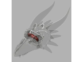 dragón de siete ojos clip los juguetes juegos 3d print model - Mito3D