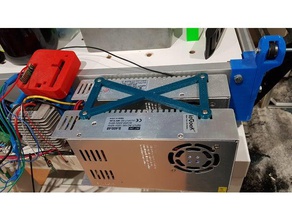 montaje para fuente de alimentación electrónica 3d print model - Mito3D