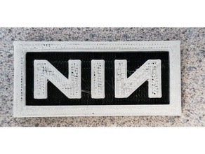 nine inch nails logotipo la música Logo en 3d 3d print model - Mito3D