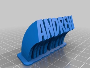 andrew office personalizado 3d print model - Mito3D