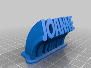 joanne office customized 3d print model - Mito3D
