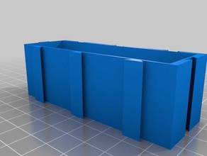 my customized interlocking boxes 3x1 organization 3d print model - Mito3D