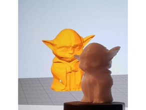 yoda lowpoly - Spielzeug Spiel Zubehör 3d print model - Mito3D