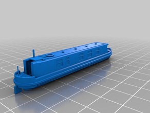 gauge 42ft narrowboat 2 vehicles 3d print model - Mito3D