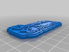 logo churre Schlüsselanhänger angepasst 3d print model - Mito3D