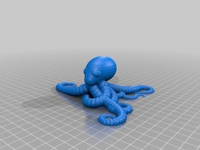plastic reef cute random octopus generator decor customized 3d print model - Mito3D