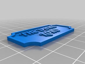 minha placa de identificação personalizado 2 dl decoração 3d print model - Mito3D