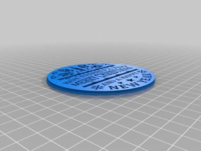 merry christmas coaster household beverage coasters drink 3d print model - Mito3D