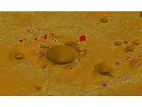 berline cratère de la physique l'astronomie atomique les retombées géologie bombe nucléaire 3d print model - Mito3D