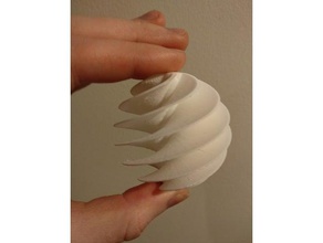 spirale sfera ornamento arredamento decorazione di natale nsfw 3d print model - Mito3D