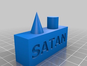 satanische Kalibrierung Symbol 3d drucken tests 3d print model - Mito3D