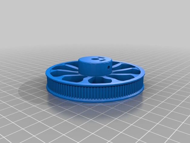 gear wheel 1mm step rubber band engineering 3D print model - Mito3D
