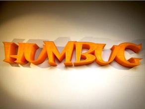 humbug signs logos holiday decoration nice nsfw xmas decorations 3d print model - Mito3D
