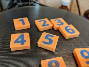 digit bricks toys games 3d print model - Mito3D