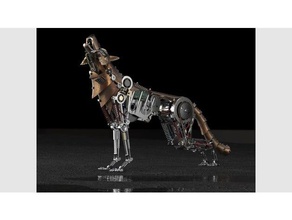 wolf mechanical model robots 3d print model - Mito3D
