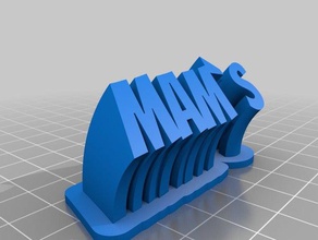 mams office personalizzato 3d print model - Mito3D