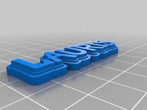 lauris Schlüsselanhänger angepasst 3d print model - Mito3D
