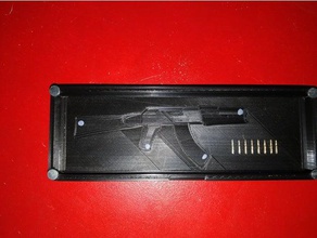 Fall ak-47 gefälschte Kugeln Kunst 3d print model - Mito3D
