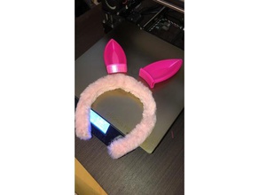 bunny ears headband accessories costume 3d print model - Mito3D