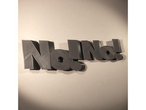 no signs logos amazingdesign designproject positive outlook words yes 3d print model - Mito3D