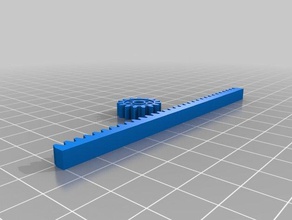 door parametric gear rack pinion parts customized 3d print model - Mito3D