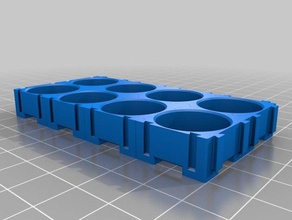 4x2 18650 hücre modülü diy 3d print model - Mito3D