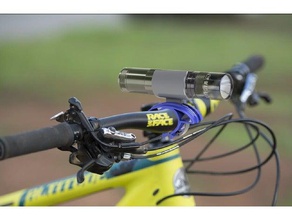 bike flashlight support tool holders & boxes holder mount lantern lights mountain 3d print model - Mito3D