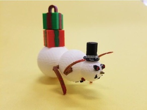 örümcek melez karışımı terör süsü kardan adam dekor 3d print model - Mito3D