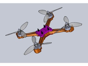marco quadrocopter tyro99 de reemplazo rc vehículos quadcopter 3d print model - Mito3D