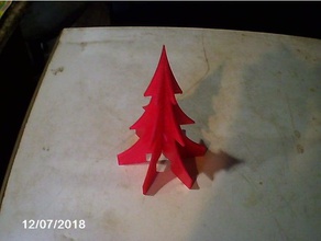 standing christmas tree sculptures art holiday 3d print model - Mito3D