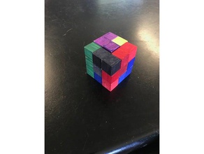 pretty difficult puzzle cube puzzles box 3d print model - Mito3D