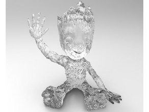 bebe groot 3d printing gardiens galaxy baby do not want gardians no more groots 3d print model - Mito3D