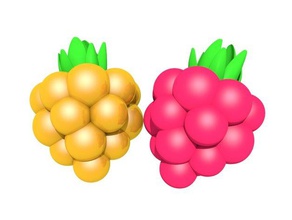pok&eacutemon andare razz berry 3d la stampa deliziosa il design frutta oro d'oro pokemon 3d print model - Mito3D