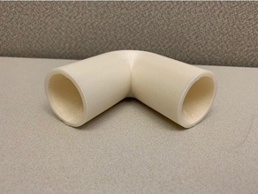 angled pvc fitting stx lacrosse goal rebuild replacement parts pipe 3d print model - Mito3D