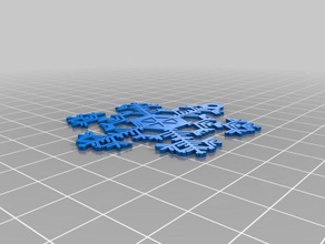 snowflake1 l'arte interattiva su misura 3d print model - Mito3D